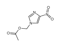 acetic acid (4-nitroimidazol-1-yl)methyl ester Structure