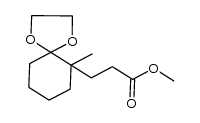 6-methyl-1,4-dioxaspiro[4.5]decane-6-propionic acid methyl ester Structure