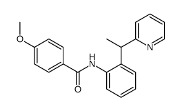 4-methoxy-N-[2-(1-pyridin-2-ylethyl)phenyl]benzamide结构式