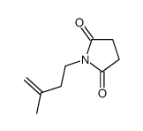 1-(3-methylbut-3-enyl)pyrrolidine-2,5-dione结构式