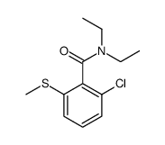 2-chloro-N,N-diethyl-6-methylsulfanylbenzamide结构式