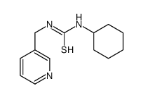 1-cyclohexyl-3-(pyridin-3-ylmethyl)thiourea结构式