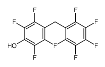 2,3,5,6-tetrafluoro-4-[(2,3,4,5,6-pentafluorophenyl)methyl]phenol结构式