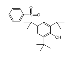 4-[2-(benzenesulfonyl)propan-2-yl]-2,6-ditert-butylphenol Structure