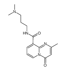 2-methyl-4-oxo-4H-pyrido[1,2-a]pyrimidine-9-carboxylic acid 3-dimethylamino-propylamide Structure