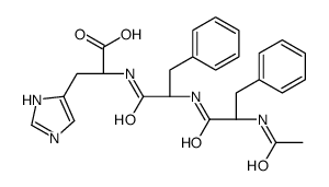 (2S)-2-[[(2S)-2-[[(2S)-2-acetamido-3-phenylpropanoyl]amino]-3-phenylpropanoyl]amino]-3-(1H-imidazol-5-yl)propanoic acid Structure