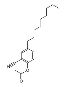 (2-cyano-4-nonylphenyl) acetate Structure
