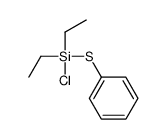 chloro-diethyl-phenylsulfanylsilane结构式