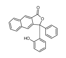 3-(2-hydroxyphenyl)-3-phenylbenzo[f][2]benzofuran-1-one结构式