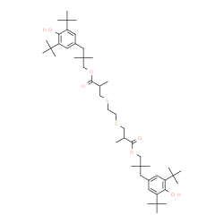3,3'-[1,2-Ethanediylbis(thio)]bis[2-methylpropanoic acid]bis[3-[3,5-bis(1,1-dimethylethyl)-4-hydroxyphenyl]-2,2-dimethylpropyl] ester Structure