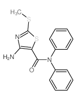 5-Thiazolecarboxamide,4-amino-2-(methylthio)-N,N-diphenyl-结构式