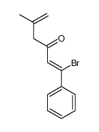 1-bromo-5-methyl-1-phenylhexa-1,5-dien-3-one结构式
