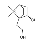 2-((1R)-2endo-chloro-7,7-dimethyl-[1]norbornyl)-ethanol结构式