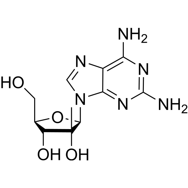 2,6-Diamino-9-(2-C-Methyl-β-D-ribofuranosyl)-9H-purine picture