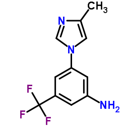 3-(4-甲基-1H-咪唑-1-基)-5-(三氟甲基)苯胺图片