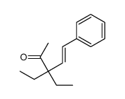 3,3-diethyl-5-phenylpent-4-en-2-one Structure