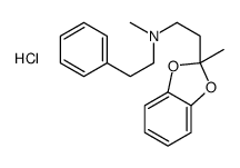 methyl-[2-(2-methyl-1,3-benzodioxol-2-yl)ethyl]-(2-phenylethyl)azanium,chloride Structure