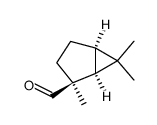 cis-1,3,3-trimethylbicyclo[3.1.0]hexane-1-carboxaldehyde结构式