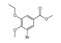 3-ethoxy-5-bromo-4-methoxy-benzoic acid methyl ester Structure