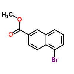 5-溴-2-萘甲酸甲酯结构式