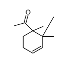 1-[1,2,2(or 1,5,5)-trimethyl-3-cyclohexen-1-yl]ethan-1-one结构式