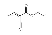 1-cyano-1-ethoxycarbonyl-1-propene结构式