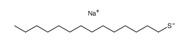 tetradecane-1-thiol, sodium salt Structure