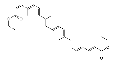 diethyl (2E,4E,6E,8E,10E,12E,14E,16E,18E)-4,8,13,17-tetramethylicosa-2,4,6,8,10,12,14,16,18-nonaenedioate Structure