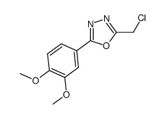 2-(chloromethyl)-5-(3,4-dimethoxyphenyl)-1,3,4-oxadiazole Structure