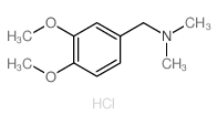 1-(3,4-dimethoxyphenyl)-N,N-dimethyl-methanamine结构式