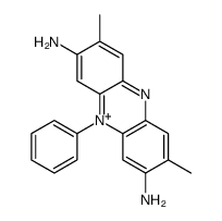 3,7-dimethyl-10-phenylphenazin-10-ium-2,8-diamine Structure