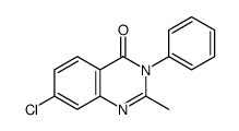 7-chloro-2-methyl-3-phenylquinazolin-4-one Structure