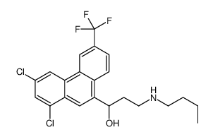 3-(butylamino)-1-[1,3-dichloro-6-(trifluoromethyl)phenanthren-9-yl]propan-1-ol结构式