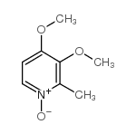 3,4-dimethoxy-2-methylpyridine n-oxide Structure