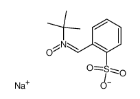 N-tert-Butyl-α-(2-sulfophenyl)nitrone sodium salt Structure