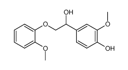 1-(4-hydroxy-3-methoxyphenyl)-2-(2-methoxyphenoxy)-1-ethanol结构式