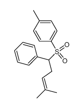 1-Phenyl-1-(p-toluenesulfonyl)-4-methylpent-3-ene Structure