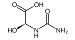 (2S)-(carbamoylamino)(hydroxy)acetic acid结构式