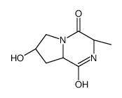 (3S,7R,8aR)-(9CI)-六氢-7-羟基-3-甲基吡咯并[1,2-a]吡嗪-1,4-二酮结构式