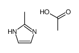 acetic acid,2-methyl-1H-imidazole结构式