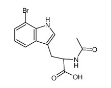 N-Ac-(7'-Br-Trp)-OH Structure
