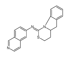 (+-)-N-(3,4,4a,5-Tetrahydro-1H-(1,3)-thiazino(3,4-a)indol-1-ylidene)-5-isoquinolinamine Structure