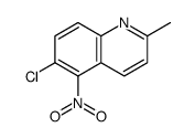 6-chloro-2-methyl-5-nitroquinoline Structure
