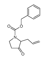 benzyl 2-allyl-3-oxopyrrolidine-1-carboxylate Structure