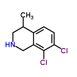 Isoquinoline, 7,8-dichloro-1,2,3,4-tetrahydro-4-methyl- (9CI) structure