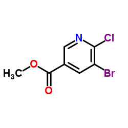 Methyl 5-bromo-6-chloronicotinate structure