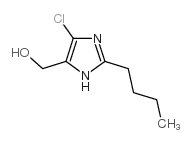 2-正丁基-4(5)-氯-5(4)-甲酰基咪唑结构式