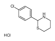 2-(p-Chlorophenyl)tetrahydro-2H-1,3-thiazine hydrochloride structure