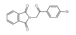 1H-Isoindole-1,3(2H)-dione,2-[2-(4-bromophenyl)-2-oxoethyl]- Structure