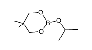 2-isopropoxy-5,5-dimethyl-1,3,2-dioxaborinane结构式